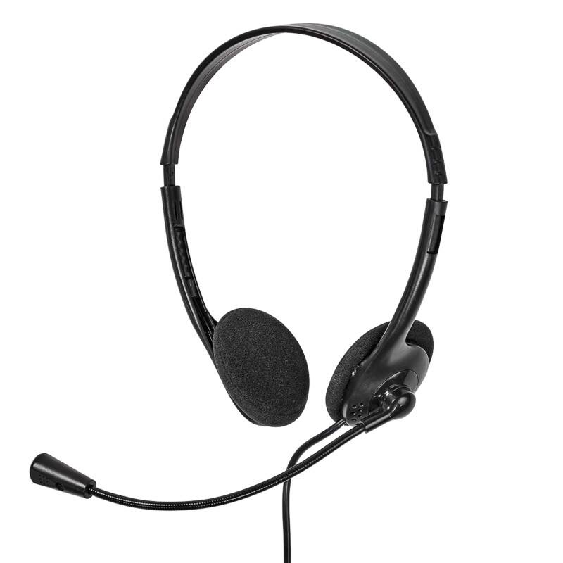 Micro casque Nedis CHSTU110BK Avec fil Noir
