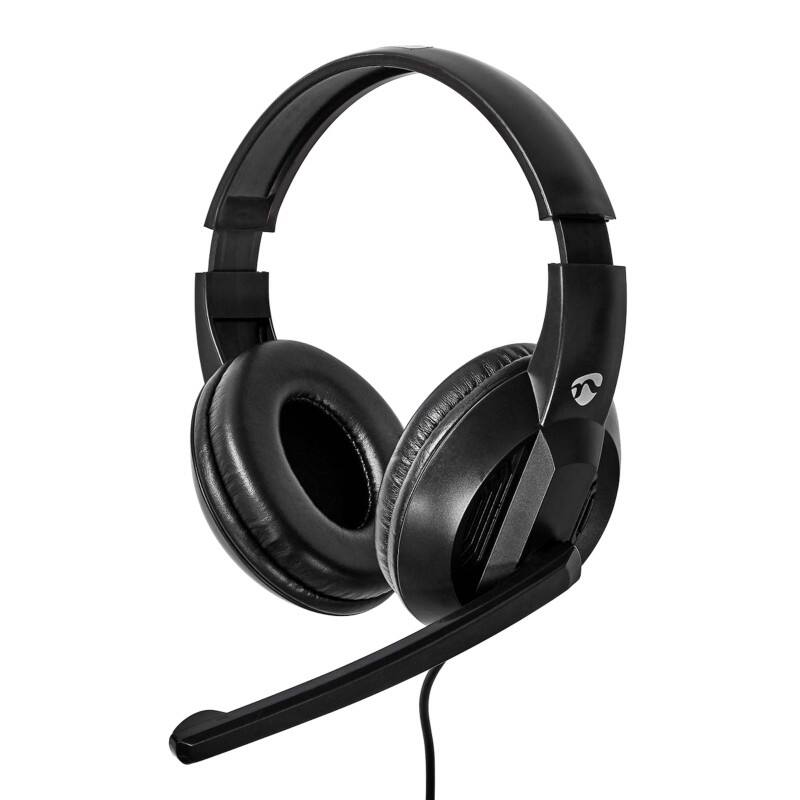 Micro casque Nedis CHSTU210BK Avec fil Noir