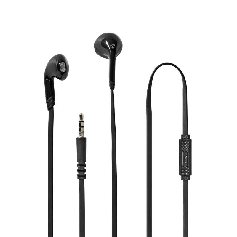Écouteurs Nedis HPWD2021BK Avec fil Noir