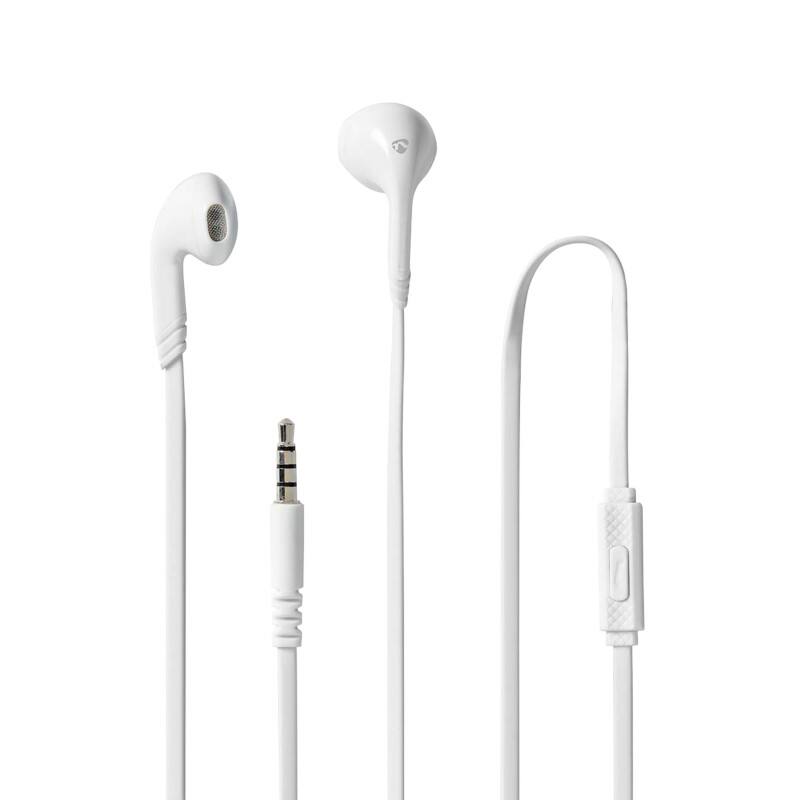 Écouteurs Nedis HPWD2021WT Avec fil Blanc