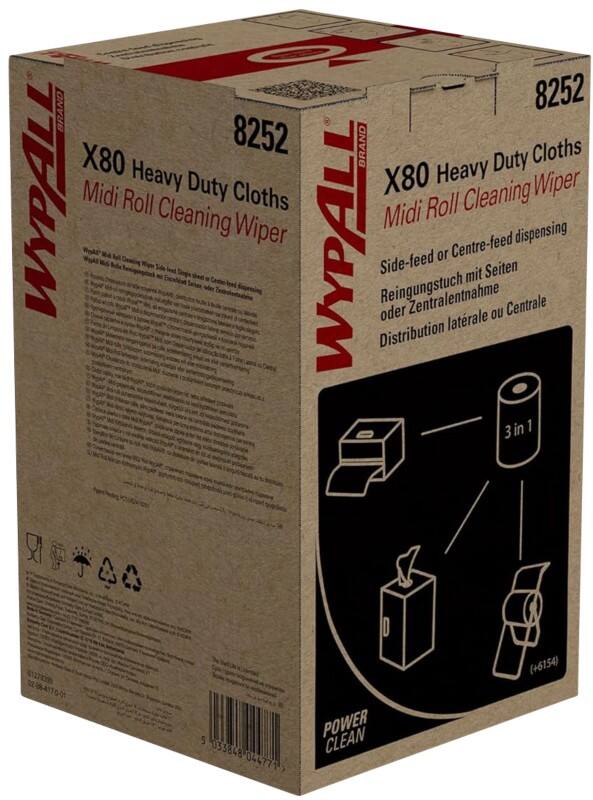 WYPALL Power Clean Schoonmaakdoek Wit 8252 180 Stuks