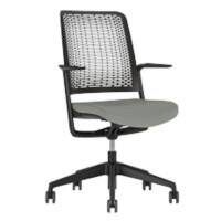 Nowy Styl WithMe Vergaderstoel Synchroonmechanisme Vaste armleuning Zwart 110 kg 480 x 645 x 1.100 mm