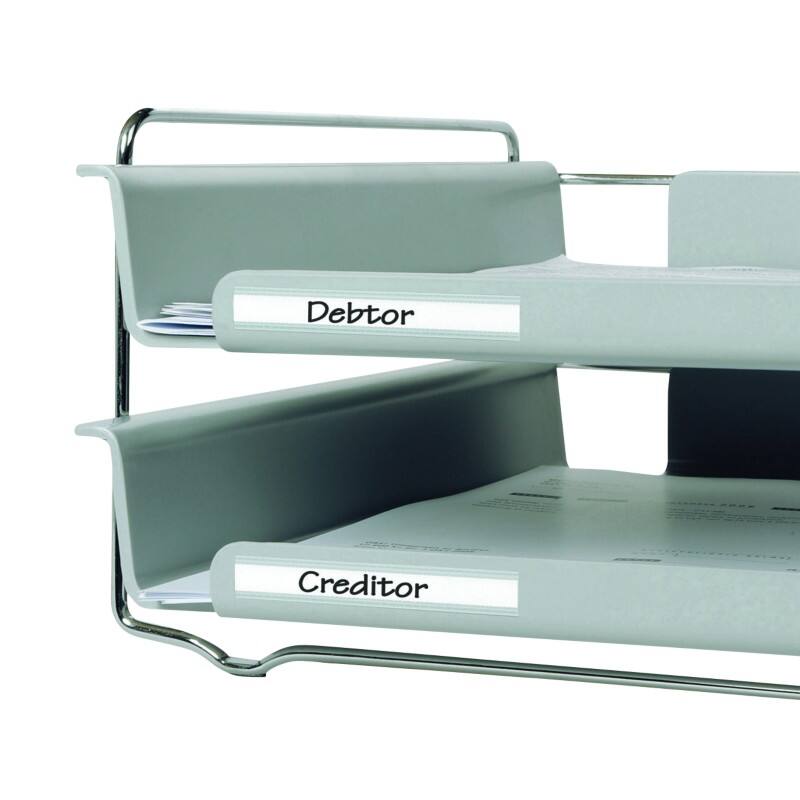 Djois Etikethouder Transparant PET (Polyetheentereftalaat) Klevend 0,05 (B) x 1,98 (D) x 1,19 (H) cm 10 Stuks