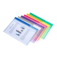 Pochettes Djois Color Collection A4 Velcro PP (Polypropylène) Paysage 2 (l) x 26 (p) x 31,5 (h) cm Assortiment 6 unités