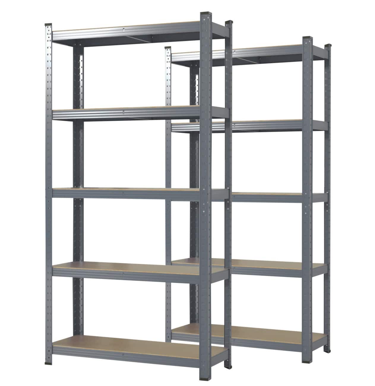 Karat Kast MDF (Medium-density fibreboard), Plaatstaal 1.200 x 600 x 2,000 mm Grijs 2 Stuks