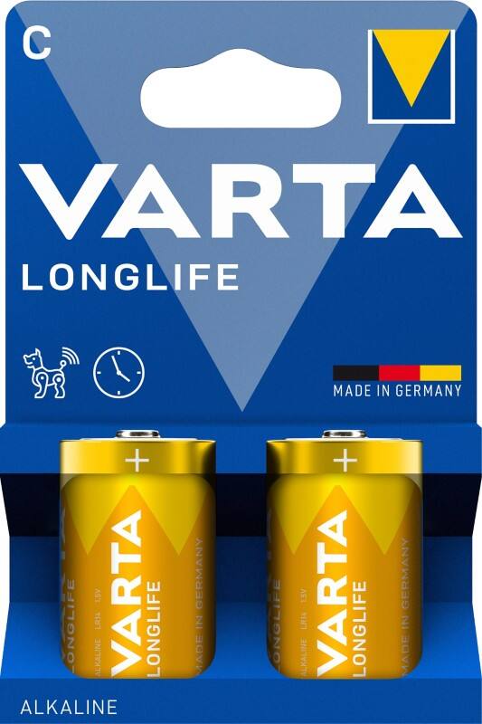 VARTA Batterijen Longlife LR14 Alkaline 2 Stuks