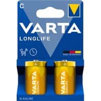VARTA Batterijen Longlife LR14 Alkaline 2 Stuks