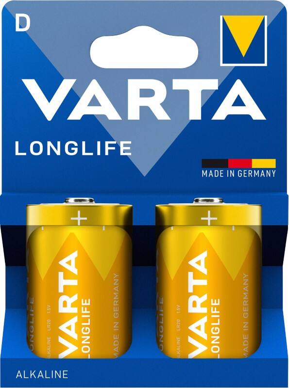 VARTA Batterijen Longlife LR20 Alkaline 1.5 V 2 Stuks