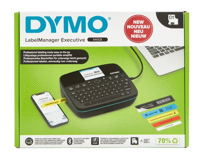 DYMO LabelManager Executive 640 CB Labelprinter Thermisch QWERTY (GB) Zwart