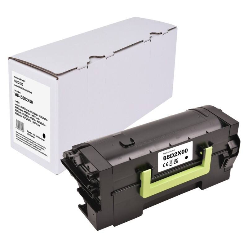 Toner Compatible Lexmark 58D2X00 Noir