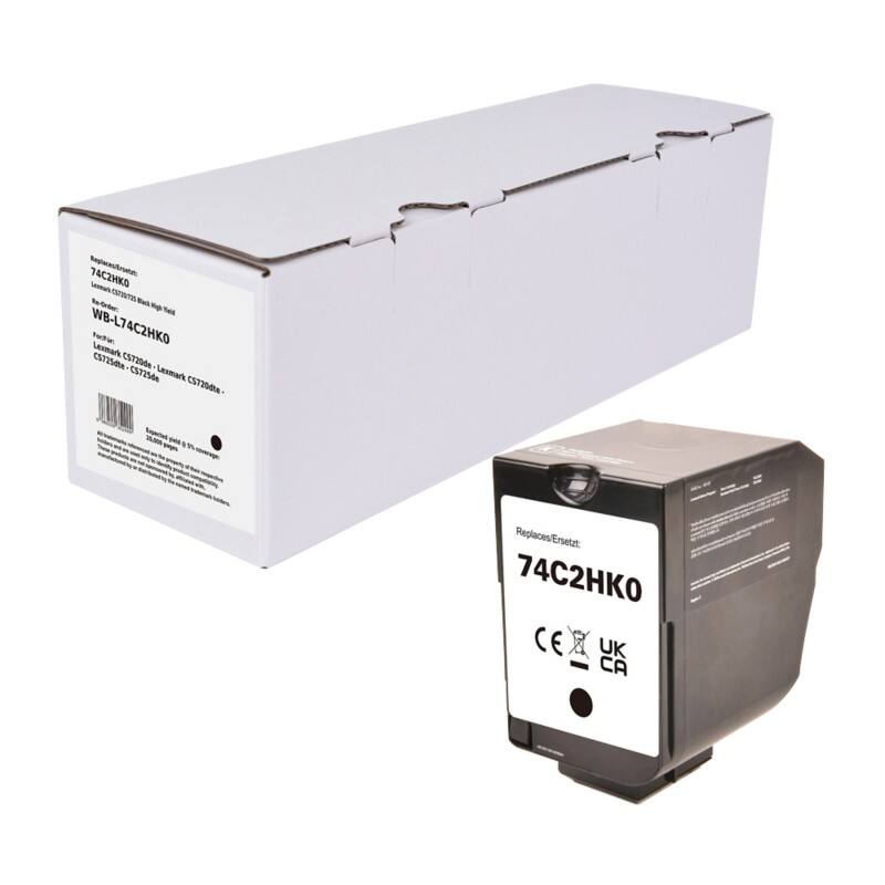 Toner Compatible Lexmark 74C2HK0 Noir