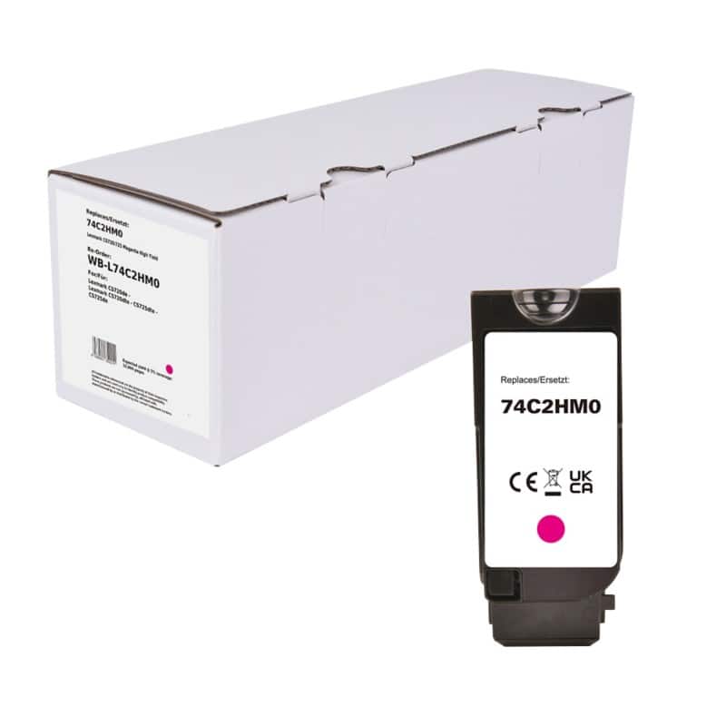 Tonercartridge Compatibel Lexmark 74C2HM0 Magenta