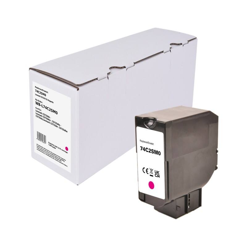 Toner Compatible Lexmark 74C2SM0 Magenta