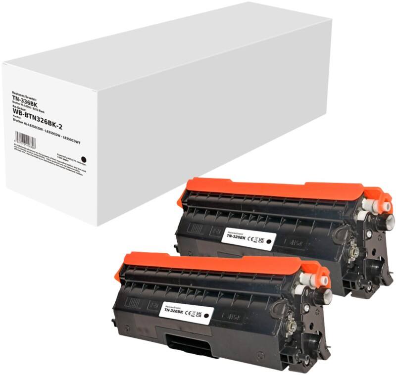 Toner TN-326BK Compatible Brother Noir