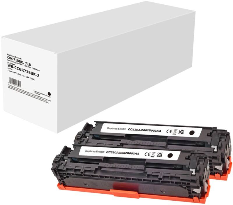Toner CRG718K Compatible Canon Noir