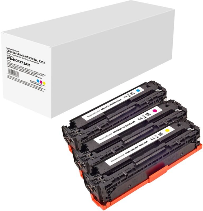 Toner CF373AM Compatible HP Cyan, Magenta, Jaune 3 Unités