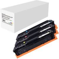 CF411X/CF412X/CF413X Compatibel HP Tonercartridge Cyaan, magenta, geel 3 stuks