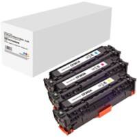 CF440AM Compatibel HP Tonercartridge Cyaan, magenta, geel 3 stuks