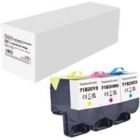 Compatibel Lexmark Tonercartridge Cyaan, magenta, geel 3 stuks