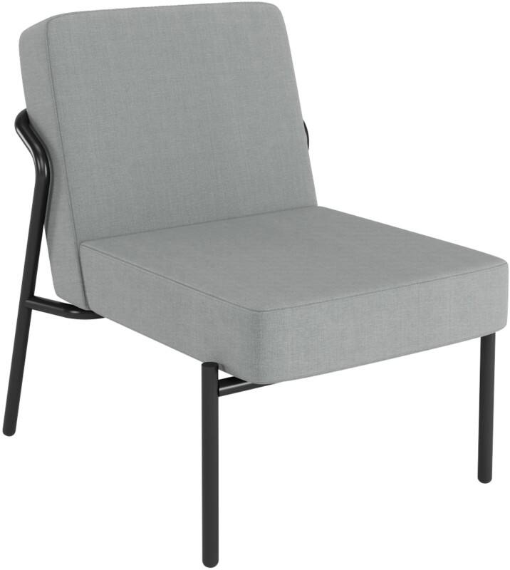 Fauteuil Medso Gris 580 x 743 x 736 mm