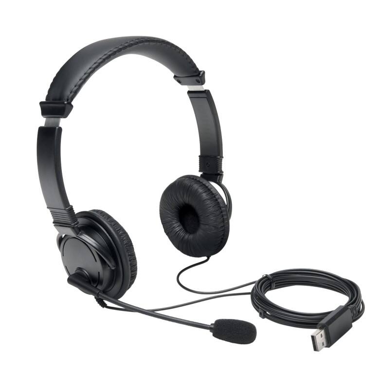 Kensington K97601WW Bedraad Headset Over het hoofd USB Met microfoon Stereo Zwart