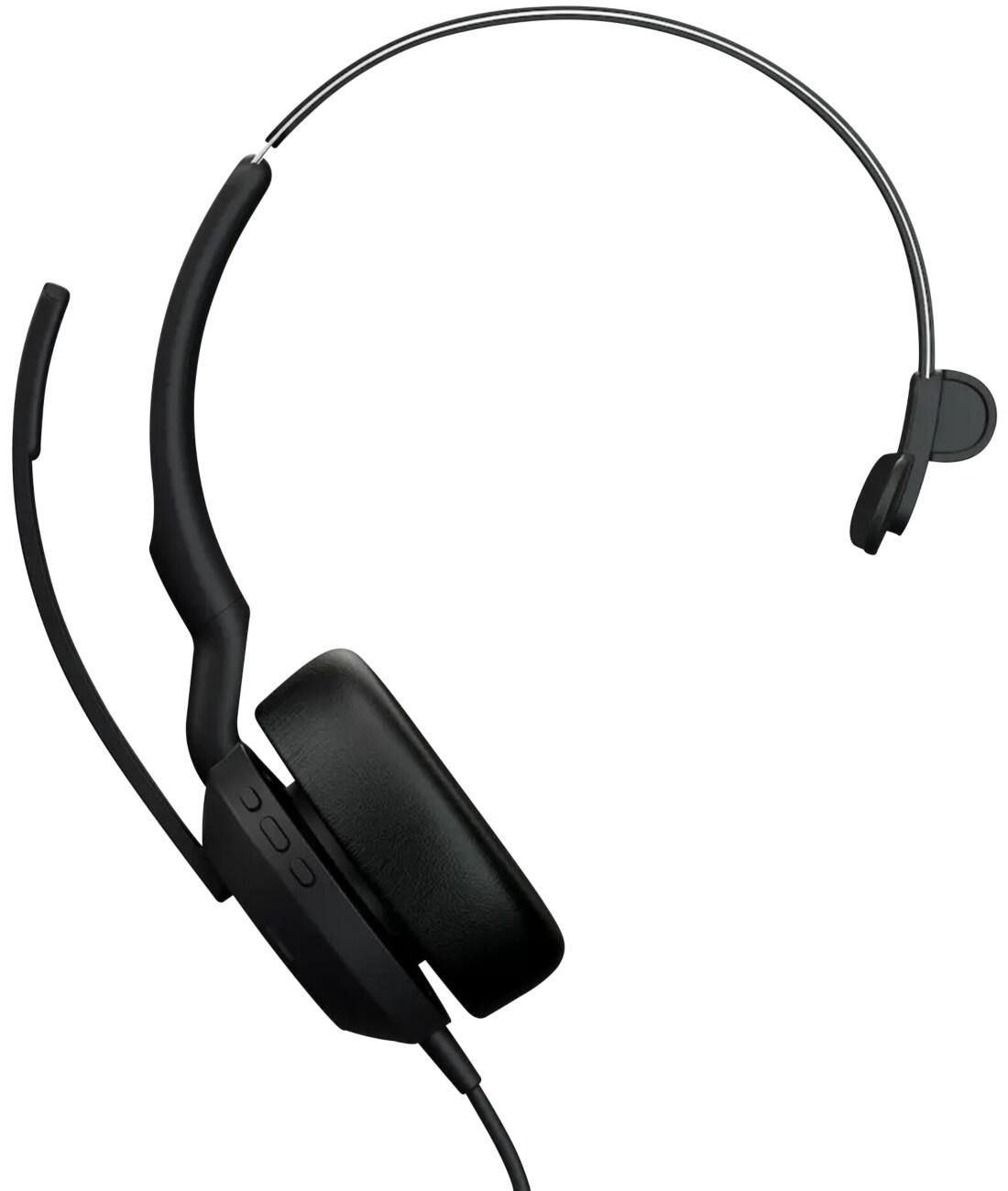Micro casque Jabra Evolve2 Avec fil Sur tête USB Mono 50 Noir