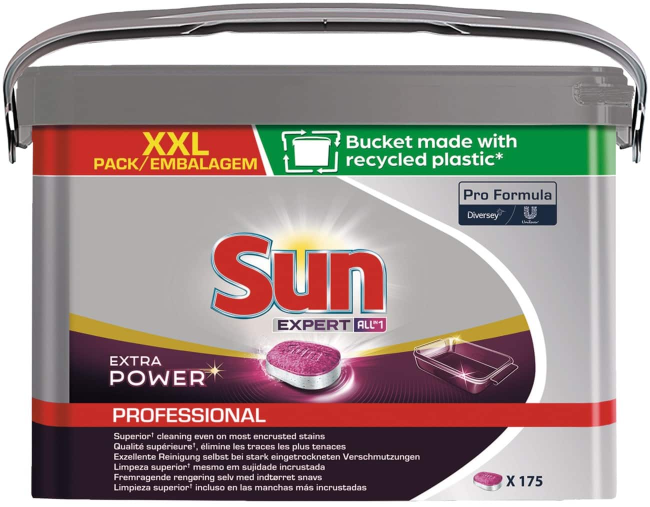 Tablettes pour lave-vaisselle Sun Professional All-in-One Extra Power 175 Unités