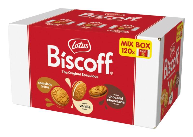 Lotus Biscoff Chocolade, vanille Koekjes Pak van 120