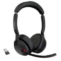 Jabra Evolve2 5 Bedraad / Draadloos Stereo Headset Over het hoofd Bluetooth Zwart