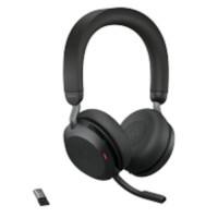 Jabra Evolve2 75 UC Bedraad / Draadloos Headset Over het hoofd Bluetooth Met Bluetooth Met microfoon Stereo Zwart
