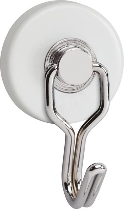 Crochet aimanté Maul Carousel Hook Rond Blanc 5 kg Capacité de charge 37 mm 2 Unités