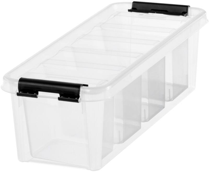 SmartStore Classic Kunststof Opbergdoos 3,5 l Met deksel Transparant 14 x 38 x 11 cm