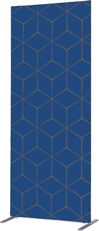 SHOWDOWN Deco Scheidingswand Aluminium Blauw 870 x 450 x 2.020 mm