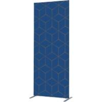 SHOWDOWN Deco Scheidingswand Aluminium Blauw 1.020 x 450 x 2.020 mm