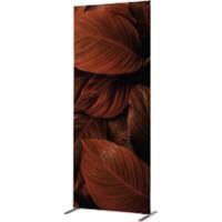 Cloison de séparation SHOWDOWN Deco Aluminium Rouge 870 x 450 x 2020 mm