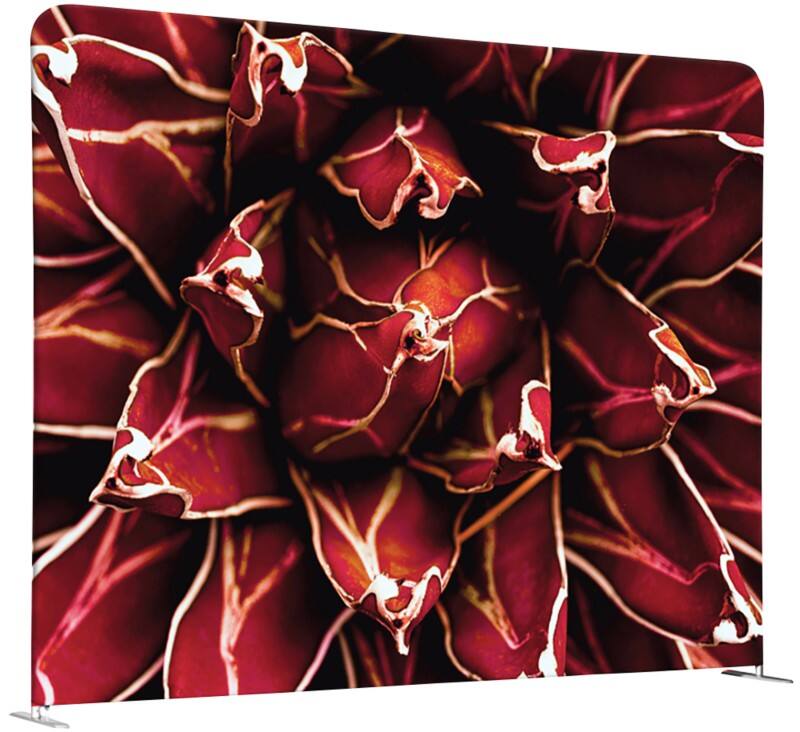 SHOWDOWN EU Scheidingswand Aluminium Rood 1.984 x 450 x 1.502 mm