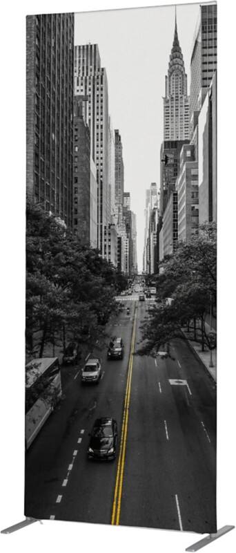 Cloison de séparation SHOWDOWN Deco Aluminium Noir 1020 x 450 x 2020 mm