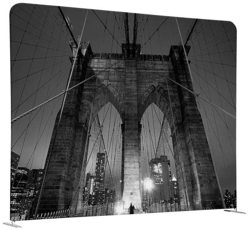 Cloison de séparation SHOWDOWN EU Aluminium Argenté 1500 x 1500 x 450 mm