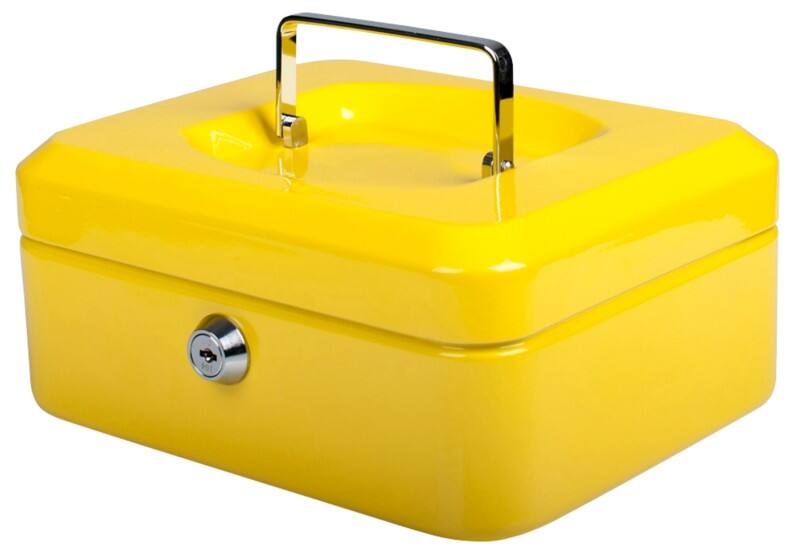 Caisse Pavo Serrure à clé 206 x 168 x 97 mm Jaune