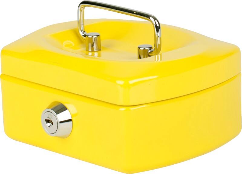 Caisse Pavo Serrure à clé 125 x 94 x 60 mm Jaune