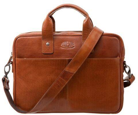 PRIDE AND SOUL Sunrise Laptoptas 38 x 6,5 x 30 cm Leer Cognac