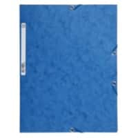 Exacompta 3-flap map met elastiek 55502E A4 Blauw Glanskarton 24 x 32 cm 25 Stuks