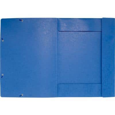 Fardes à 3 rabats et à élastiques Exacompta A3 Bleu Carton 32 x 0,5 x 44 cm 5 Unités