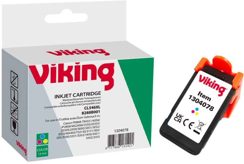Viking CL-546XL compatibele Canon inktcartridge cyaan, magenta, geel