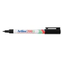 Marqueur Artline 700N Pointe fine, ogive 0,7 mm Noir Rechargeable Résistant à l'eau 12 Unités