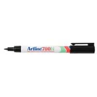 Artline 700N Permanent marker Fijn Ronde punt 0,7 mm Zwart Navulbaar Waterproof 12 Stuks
