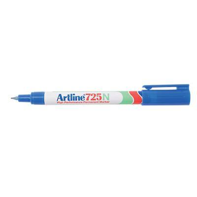 Marqueur Artline 725N Extra Pointe fine, ogive 0,4 mm Bleu Rechargeable Résistant à l'eau 12 Unités