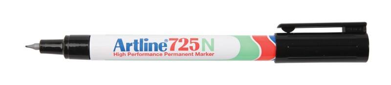 Artline 725N Permanentmarker Extra Fijn Ronde punt - 0,4 mm Zwart Navulbaar Waterbestendig 12 Stuks