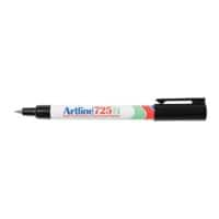 Marqueur Artline 725N Extra Pointe fine, ogive 0,4 mm Noir Rechargeable Résistant à l'eau 12 Unités