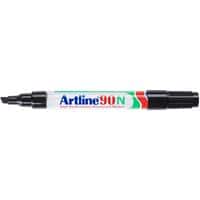 Artline 90N Permanent marker Medium Beitelpunt 2,5-5 mm Zwart Navulbaar Waterproof 12 Stuks